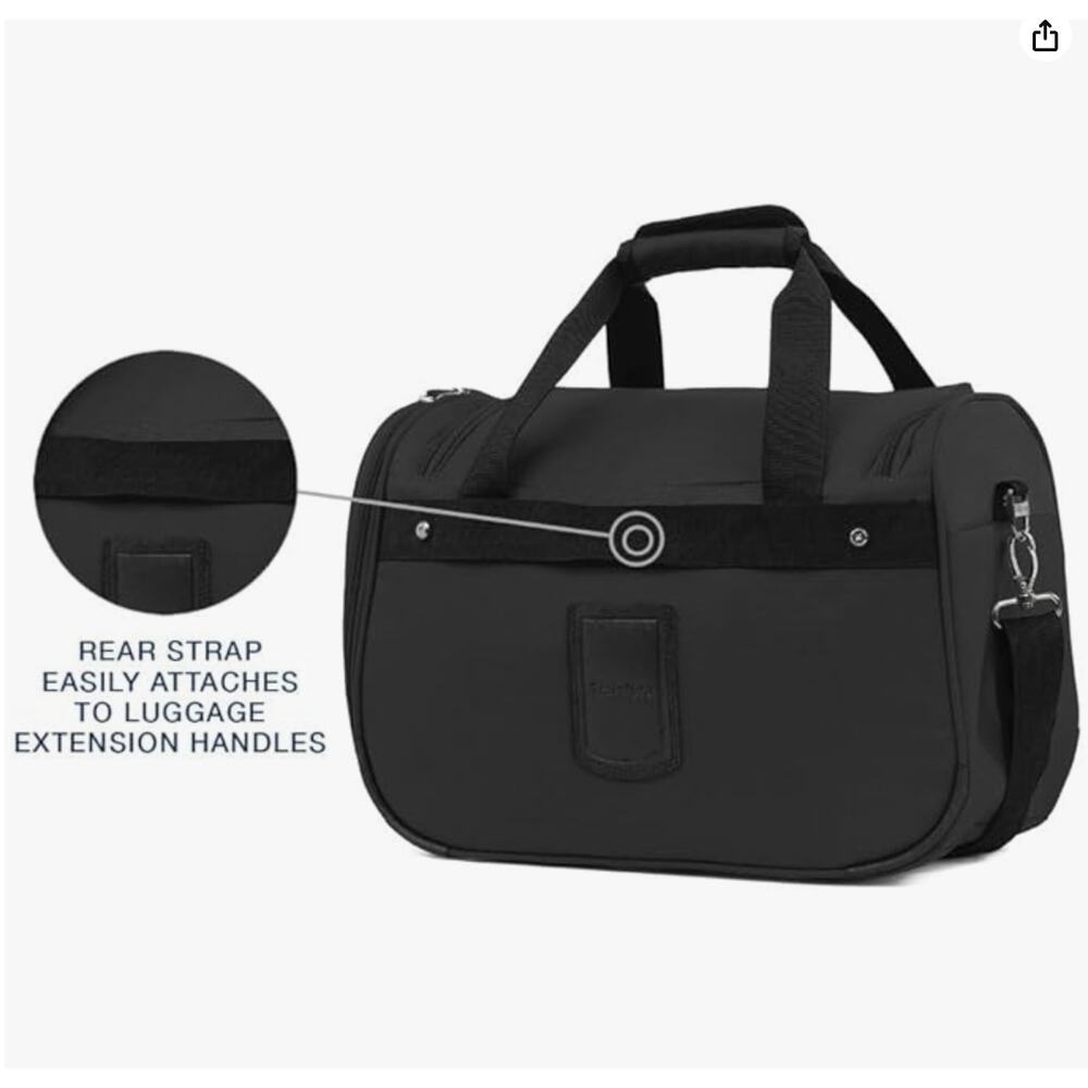Travelpro Maxlite 5 Softside Lightweight Underseat Carry-On Travel Tote- Black - Picture 3 of 5